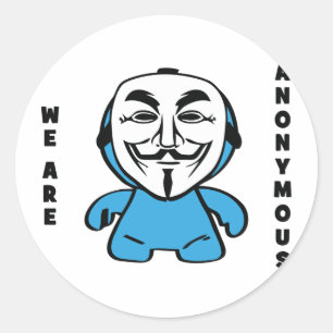 We Are Anonymous Classic Round Sticker