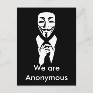 We are anonymous postcard