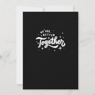 We Are Better Together Inspirational Design Holiday Card