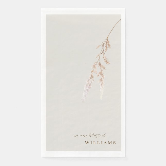 We are blessed Custom Cocktail Napkin (Front)