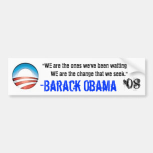 We Are Change Bumper Sticker