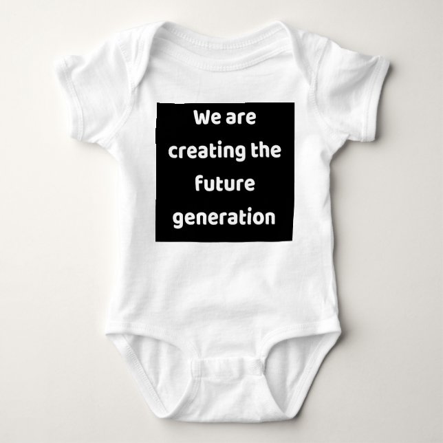 We are creating the new generation baby bodysuit (Front)