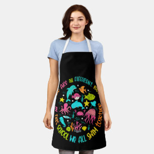 We Are Different But In This School Quote Apron