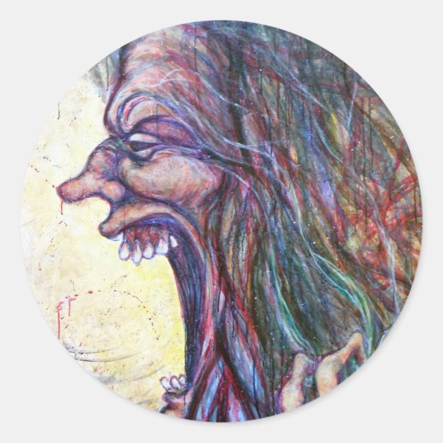 We are Done Being the Backdrop Classic Round Sticker (Front)