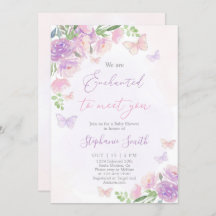 We are Enchanted To Meet You Baby Shower Girl