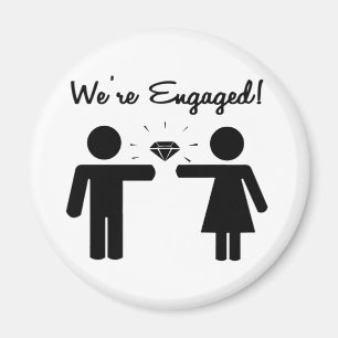We Are Engaged Magnet