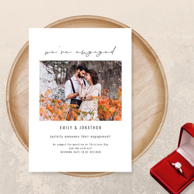 We Are Engaged Photo Engagement Announcement (Creator Uploaded)