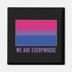 We Are Everywhere magnet (bisexual)