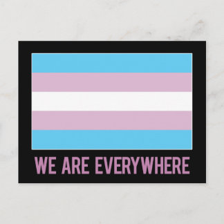 We Are Everywhere postcard (transgender)