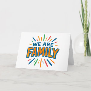We are Family 1 Note Card