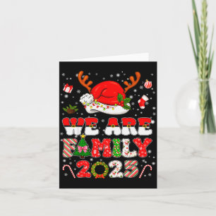 We Are Family 2025 Matching Tee Pajamas Xmas Pjs M Card