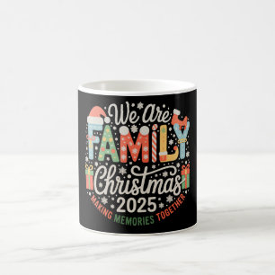 We are Family Christmas 2025 Xmas Holiday Coffee Mug