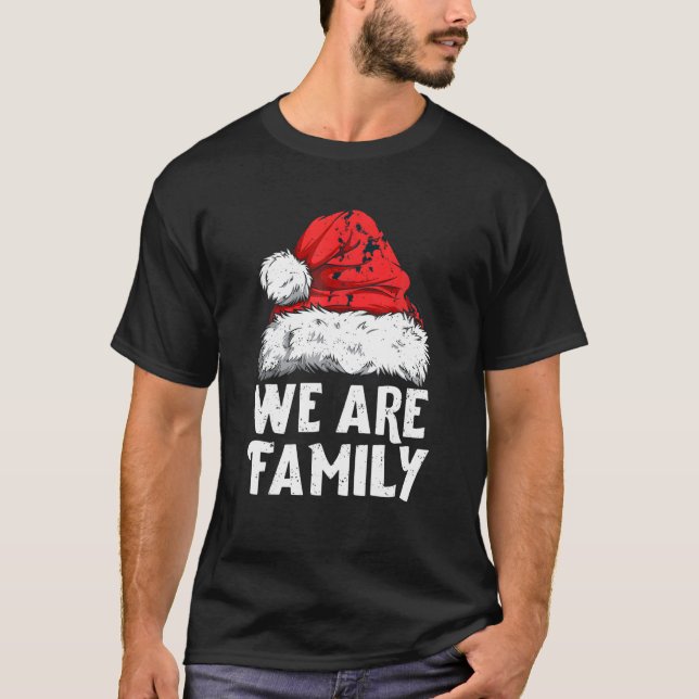We Are Family Christmas Matching Pyjamas Team Sant T-Shirt (Front)
