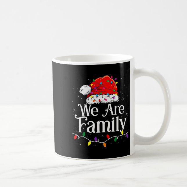 We Are Family Christmas Pajamas Funny Matching Xma Coffee Mug (Right)