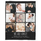 We Are Family Custom Text 9-Photo Collage