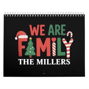 We Are Family Personalised Christmas Family Couple Calendar