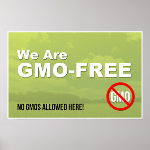 We Are GMO-Free window sign