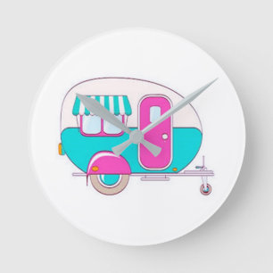 ****WE ARE HAPPY CAMPERS*** CLOCK