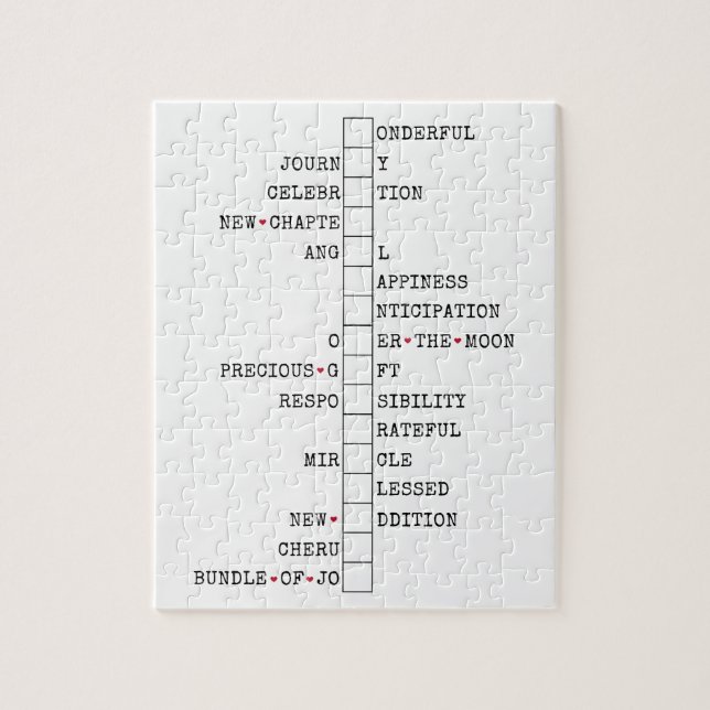 We Are Having A Baby - Fun Pregnancy Announcement  Jigsaw Puzzle (Vertical)