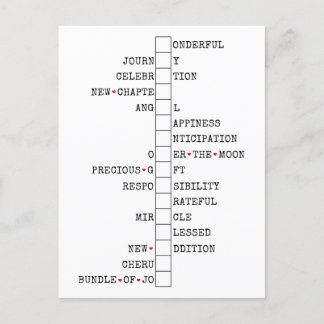 We Are Having A Baby - Fun Pregnancy Announcement Postcard