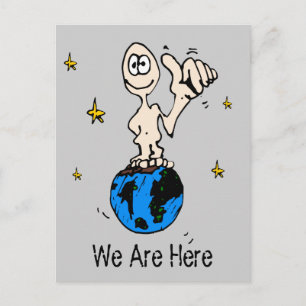 We Are Here Postcard