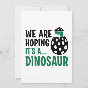 We Are Hoping It’s A Dinosaur Thank You Card