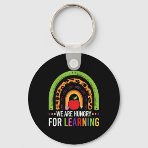 We Are Hungry For Learning Rainbow First Day Of Sc Key Ring