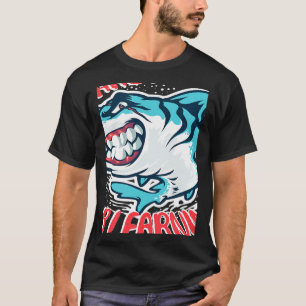 We Are Hungry For Learning shark Design T-Shirt