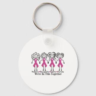 We Are In Together Family Friends Breast Cancer Aw Key Ring