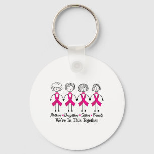 We Are In Together Family Friends Breast Cancer Aw Key Ring