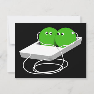 We Are Like Two Peas In A Pod Invitation