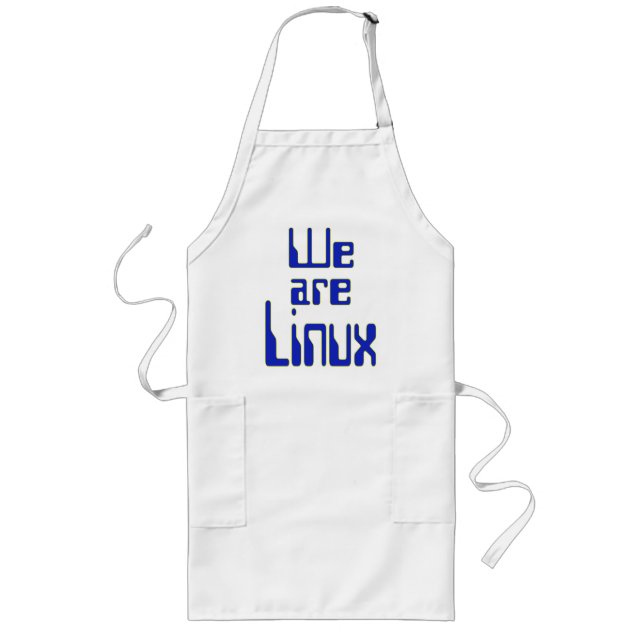 We are Linux Long Apron (Front)