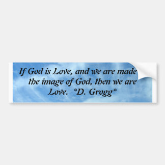 We are Love Bumper Sticker