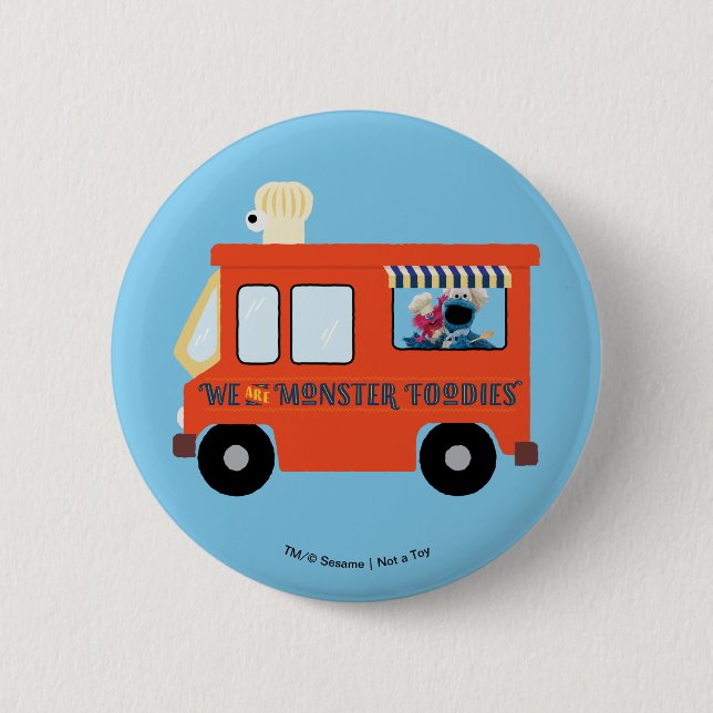 We Are Monster Foodies 6 Cm Round Badge (Front)