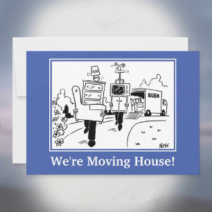 We Are Moving House Announcement Card.