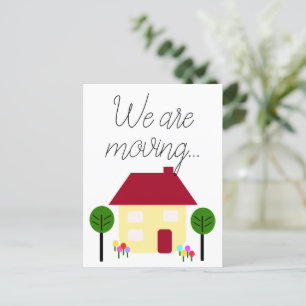 We Are Moving New Address Announcement Postcard