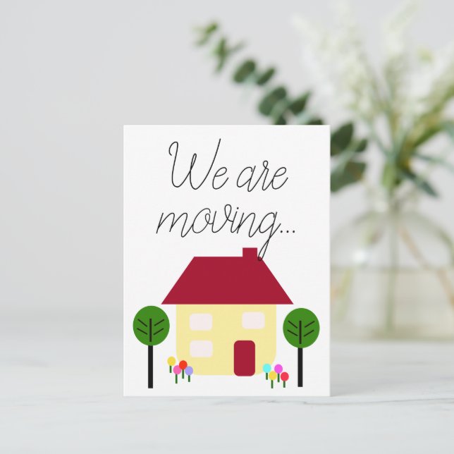 We Are Moving New Address Announcement Postcard (Standing Front)