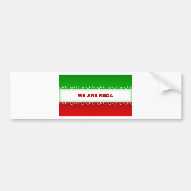 We are Neda Bumper Sticker (Front)