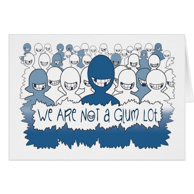 'We Are NOT a Glum Lot' Funny Sobriety CardPage 13 (Front Horizontal)