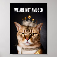 We Are Not Amused Royal Grumpy Cat Wearing A Crown