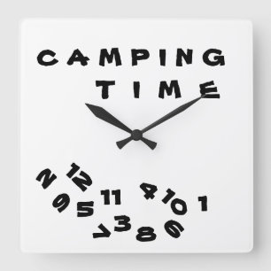 "WE ARE ON *CAMPING TIME* WITH THIS COOL CLOCK
