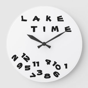 "WE ARE ON ***LAKE TIME***" WITH THIS COOL CLOCK