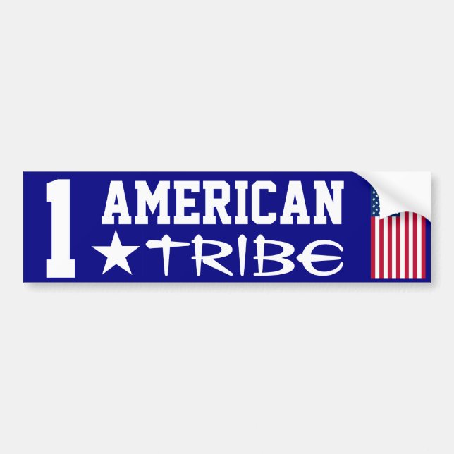 We are ONE American Tribe Bumper Sticker (Front)