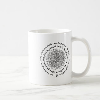 We Are One Namaste Happy Zen Yoga Meditation Manda Coffee Mug