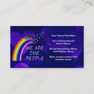 We Are One People Business Card