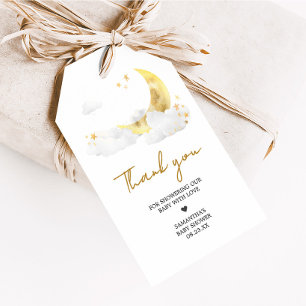 We are Over the Moon Baby Shower Favour Tags