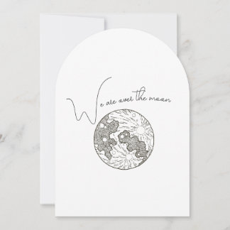 We Are Over The Moon Baby Shower Invitation
