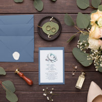 We Are Over The Moon Baby Shower Party Invitation