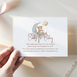 We Are Over The Moon Teddy Bear Books For Baby Card