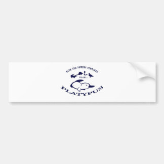 We are Platypus Bumper Sticker